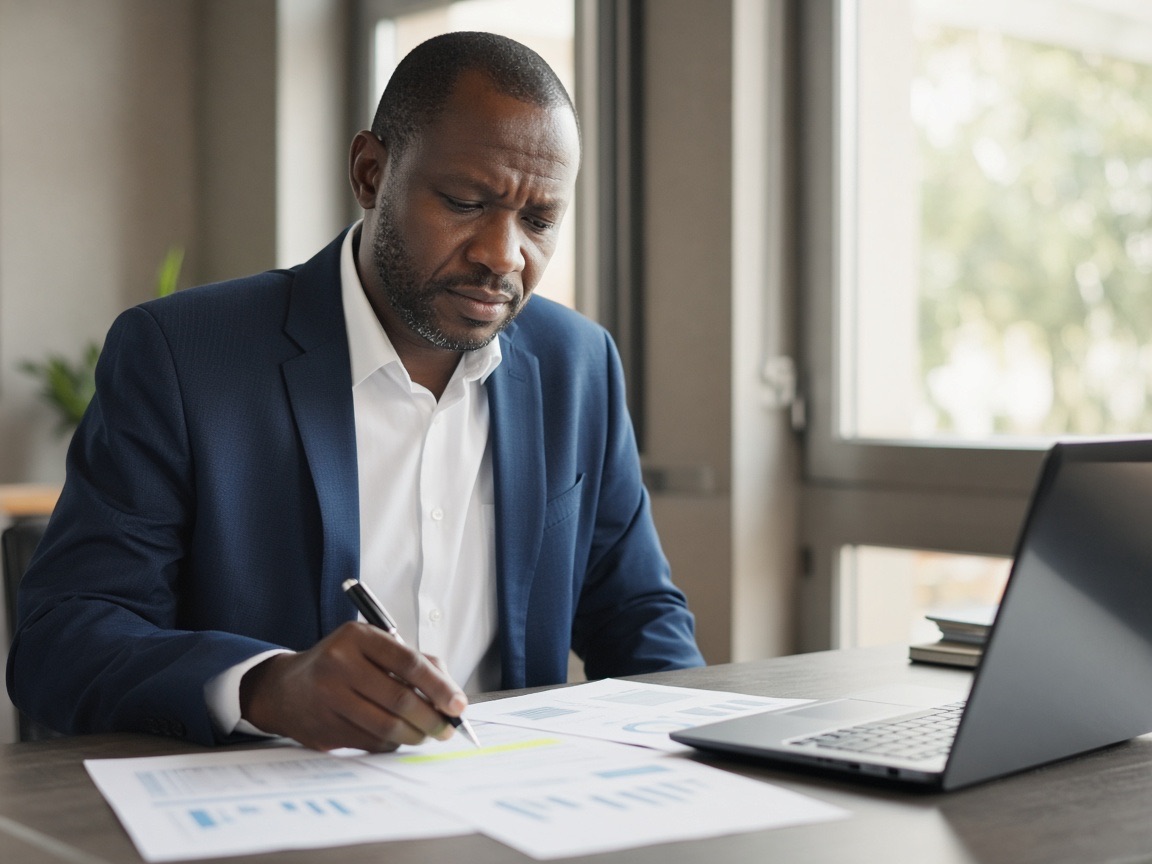 Kisaka partner reviewing audit papers